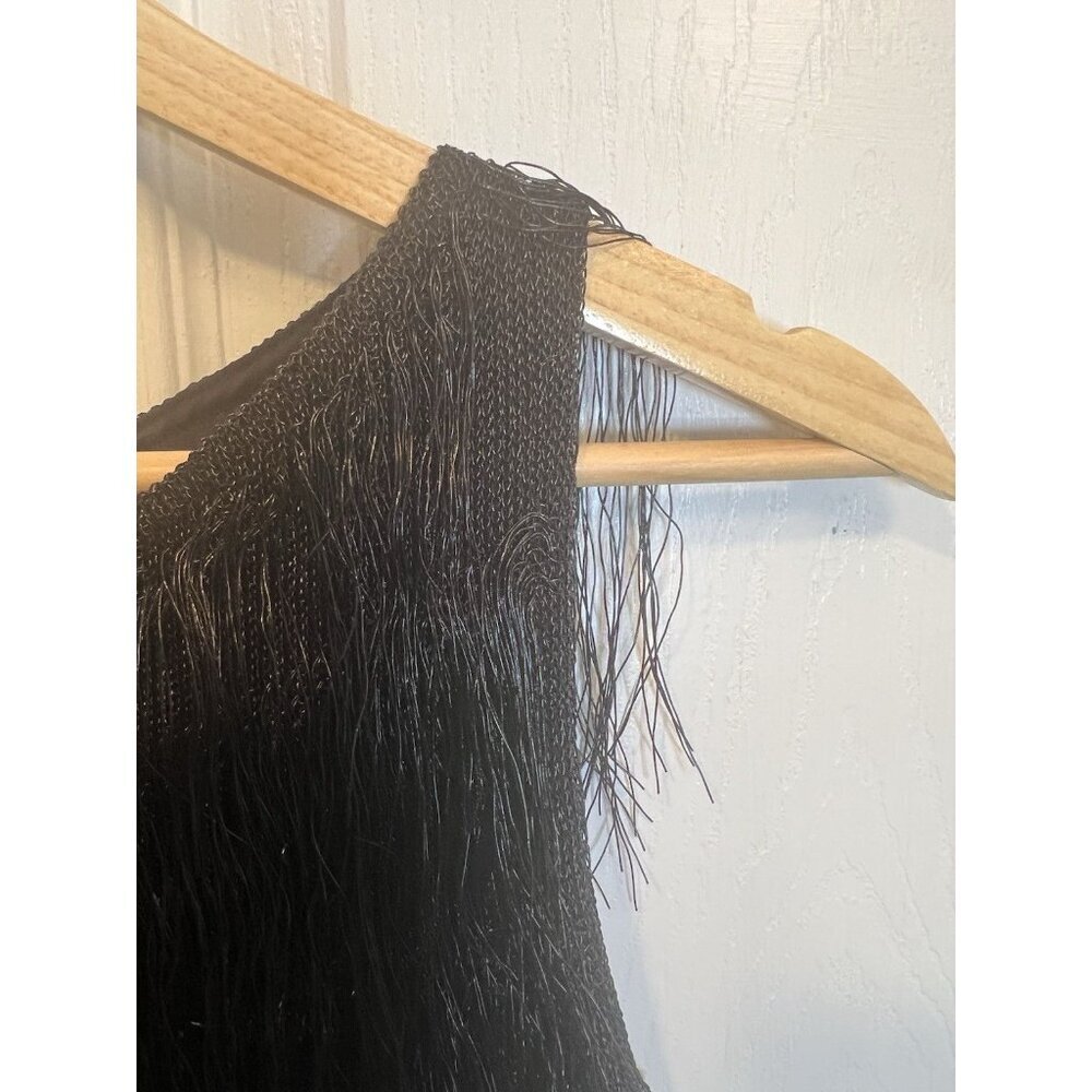 Rachel Zoe Iggy XS Fringe Pullover Blouse Tank Top Black NWT Boho Chic Trendy - Picture 5 of 11